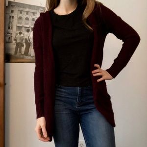 Comfy maroon cardigan